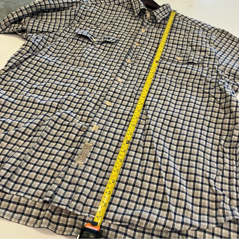 Vintage Abercrombie & Fitch Button Up Flannel Shirt Mens XL Plaid 90s Baggy Long - Picture 10 of 10